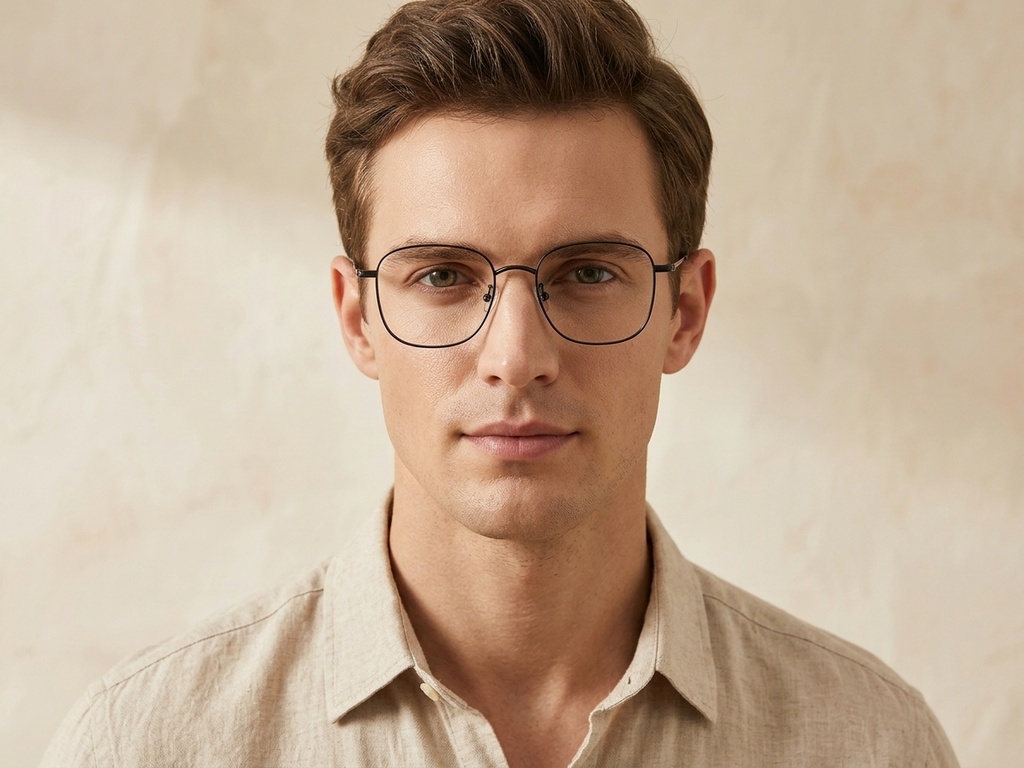 BS1913-0470_Black_Geometric_Titanium_Glasses-tryon_male