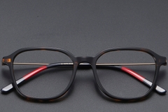 BS1913-0471_Tortoiseshell_Rectangular_Titanium_Glasses_front