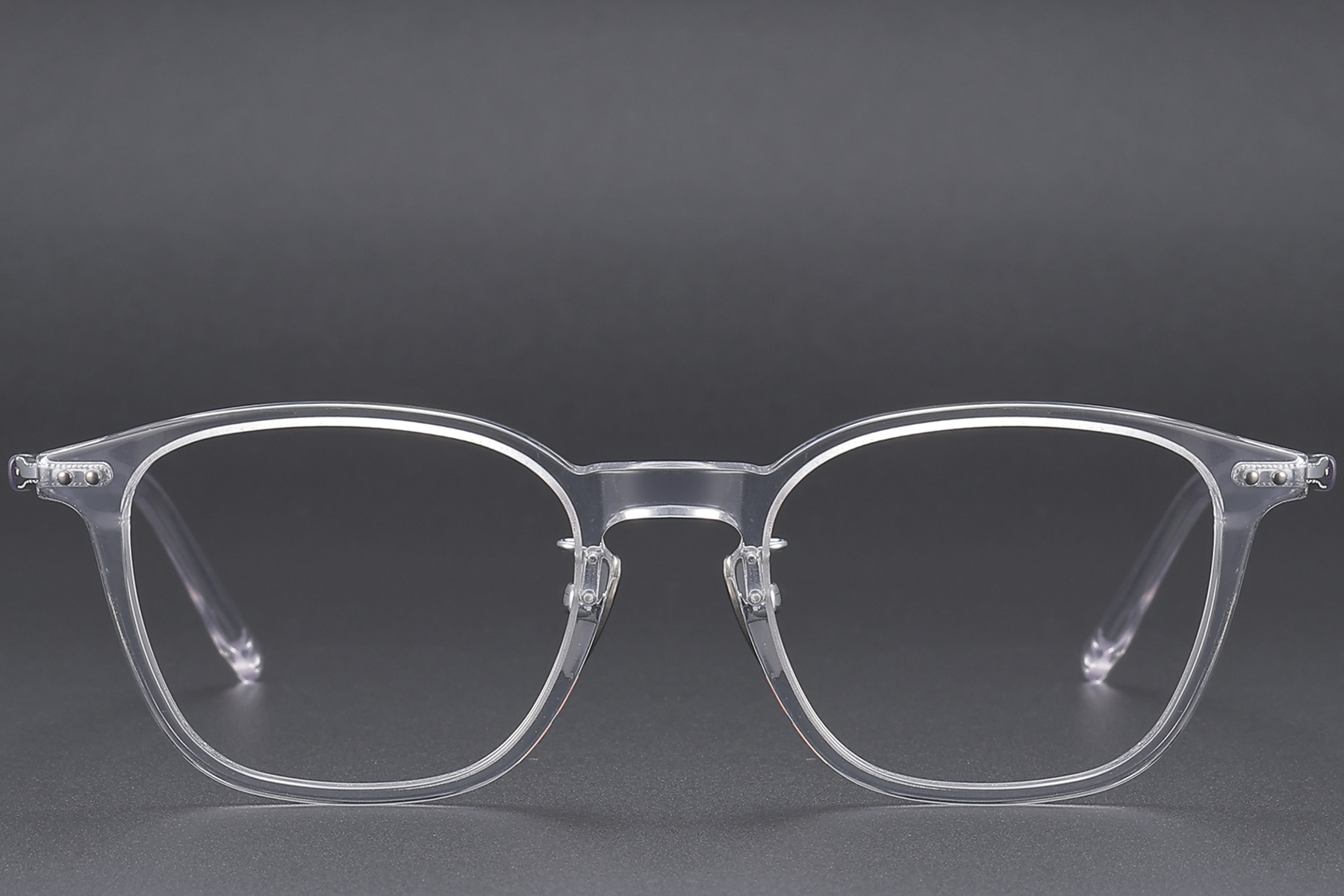 BS1913-0478_Transparent_Rectangular_Acetate_Glasses_front