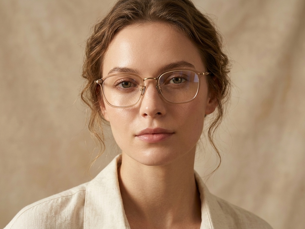 BS1913-0481_Brown_Rectangular_Titanium_Glasses-tryon_female