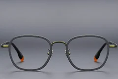 BS1913-0486_Green_Rectangular_Titanium_Glasses_front