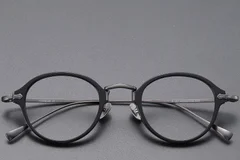 BS1913-0488_Black_Oval_Titanium_Glasses_front