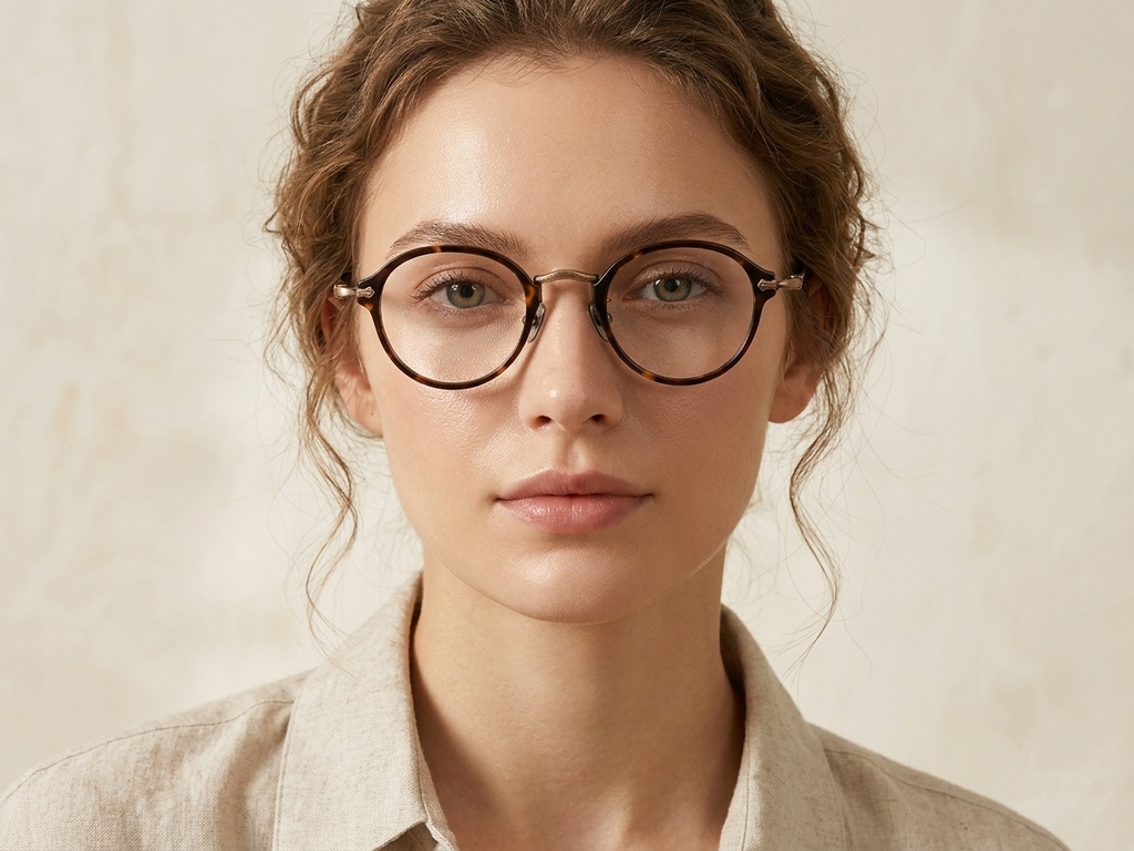 BS1913-0489_Tortoiseshell_Oval_Titanium_Glasses-tryon_female