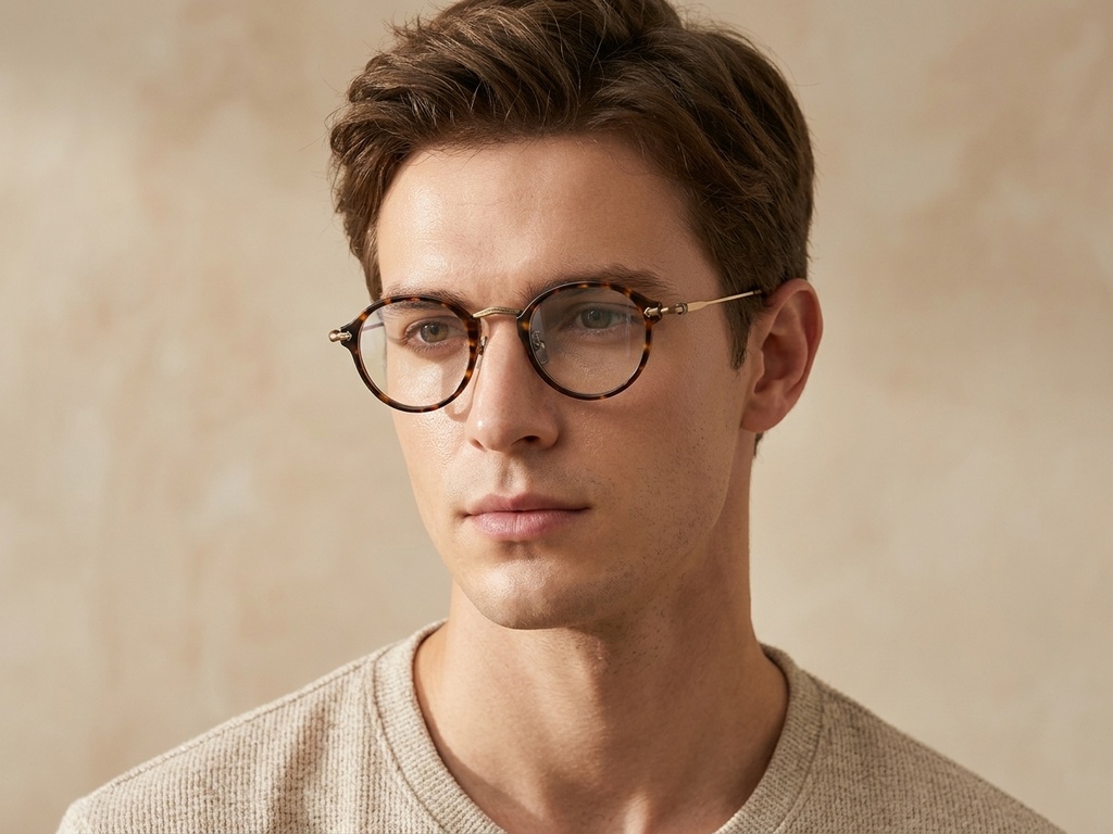 BS1913-0489_Tortoiseshell_Oval_Titanium_Glasses-tryon_male