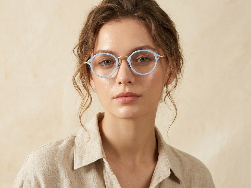 BS1913-0490_Blue_Oval_Titanium_Glasses-tryon_female