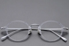 BS1913-0491_Transparent_Oval_Titanium_Glasses_front