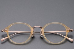 BS1913-0492_Yellow_Oval_Titanium_Glasses_front
