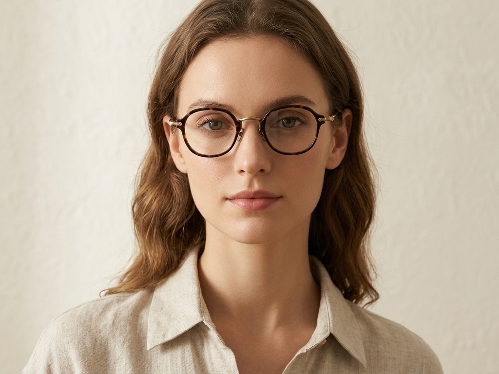 BS1913-0494_Tortoiseshell_Oval_Titanium_Glasses-tryon_female