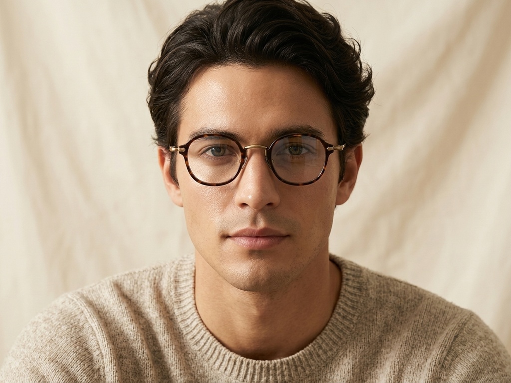 BS1913-0494_Tortoiseshell_Oval_Titanium_Glasses-tryon_male