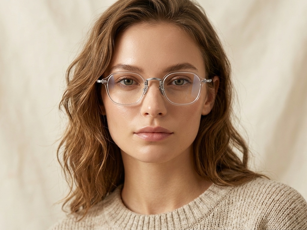 BS1913-0496_Transparent_Oval_Titanium_Glasses-tryon_female