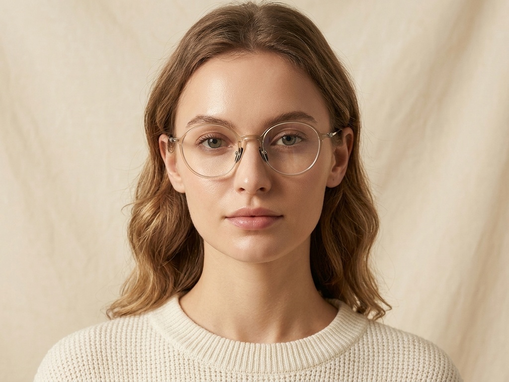BS1913-0499_Green_Oval_Titanium_Glasses-tryon_female