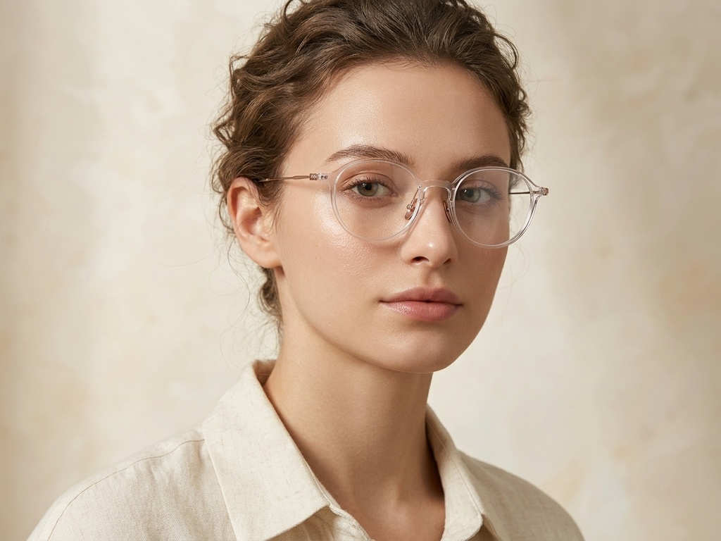 BS1913-0500_Transparent_Oval_Titanium_Glasses-tryon_female