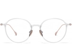 BS1913-0500_Transparent_Oval_Titanium_Glasses_front