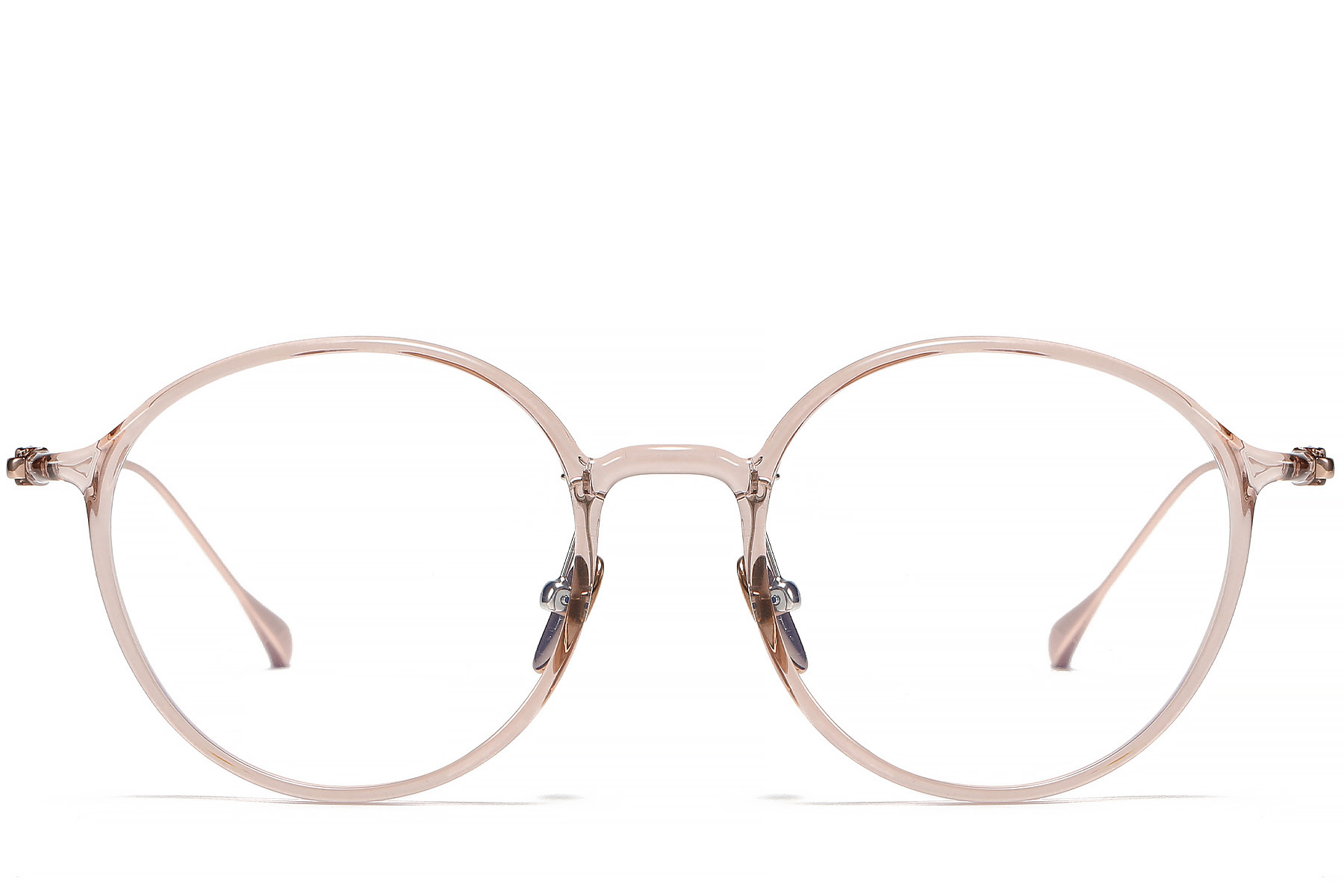 BS1913-0502_Brown_Oval_Titanium_Glasses_front