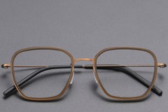 BS1913-0508_Brown_Rectangular_Titanium_Glasses_front