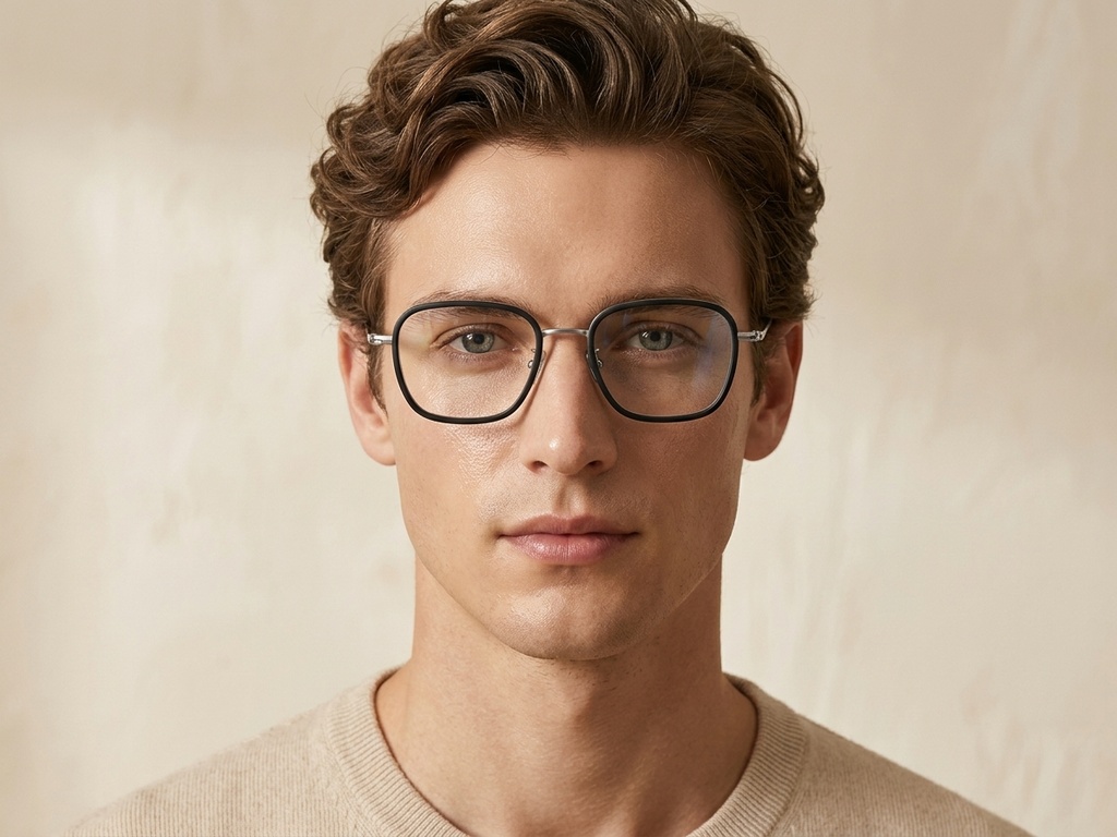 BS1913-0511_Black_Rectangular_Titanium_Glasses-tryon_male