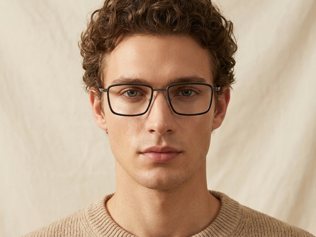 BS1913-0513_Black_Rectangular_Titanium_Glasses-tryon_male