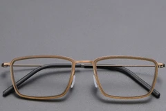 BS1913-0514_Brown_Rectangular_Titanium_Glasses_front