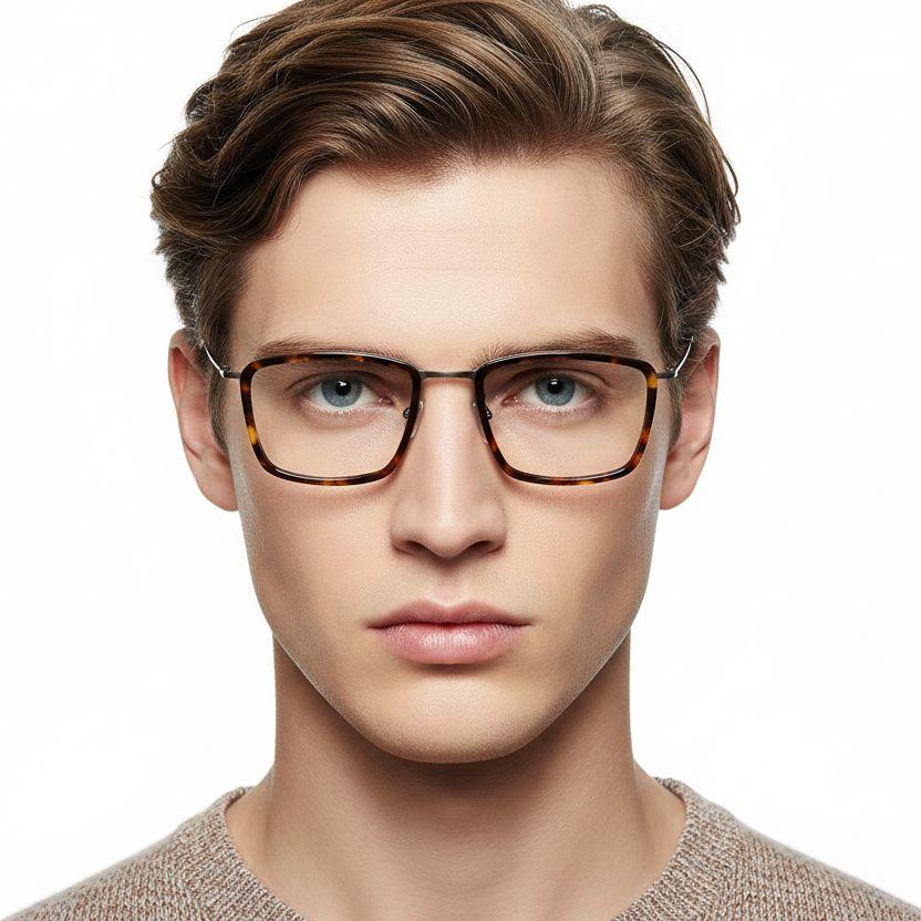 bs1913-0515_tortoiseshell_rectangular_titanium_glasses_model