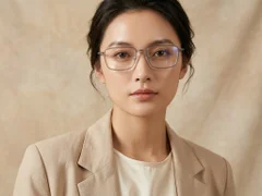 BS1913-0516_Grey_Rectangular_Titanium_Glasses-tryon_female