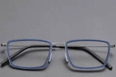 BS1913-0517_Blue_Rectangular_Titanium_Glasses_front
