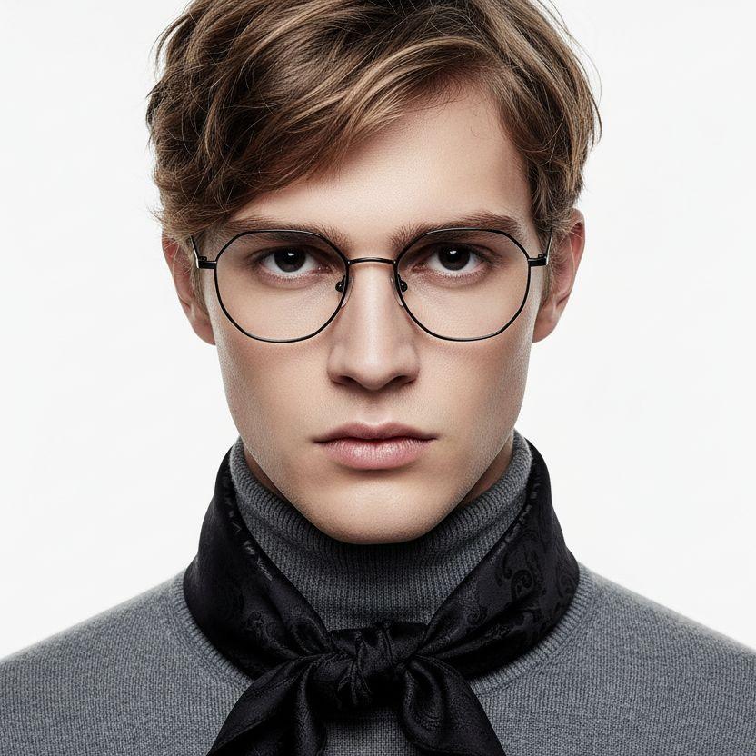 bs1913-0520_black_geometric_titanium_glasses_model