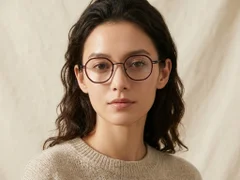 BS1913-0521_Red_Geometric_Titanium_Glasses-tryon_female