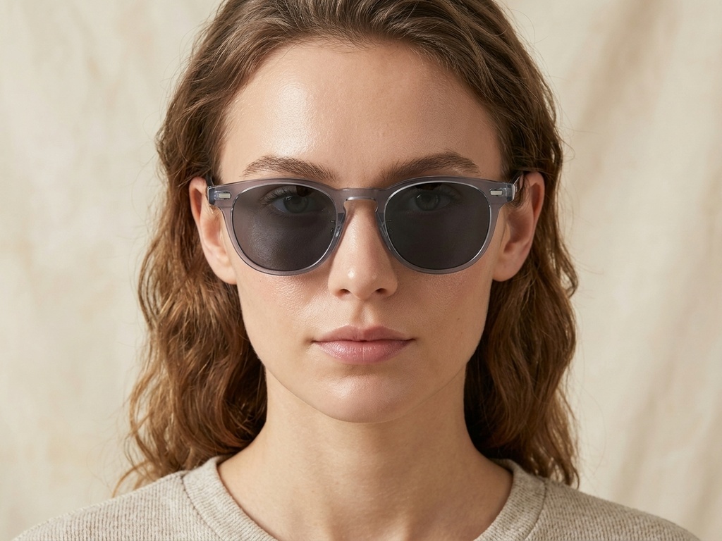BS1913-0524_Grey_Oval_Acetate_Sunglasses-tryon_female