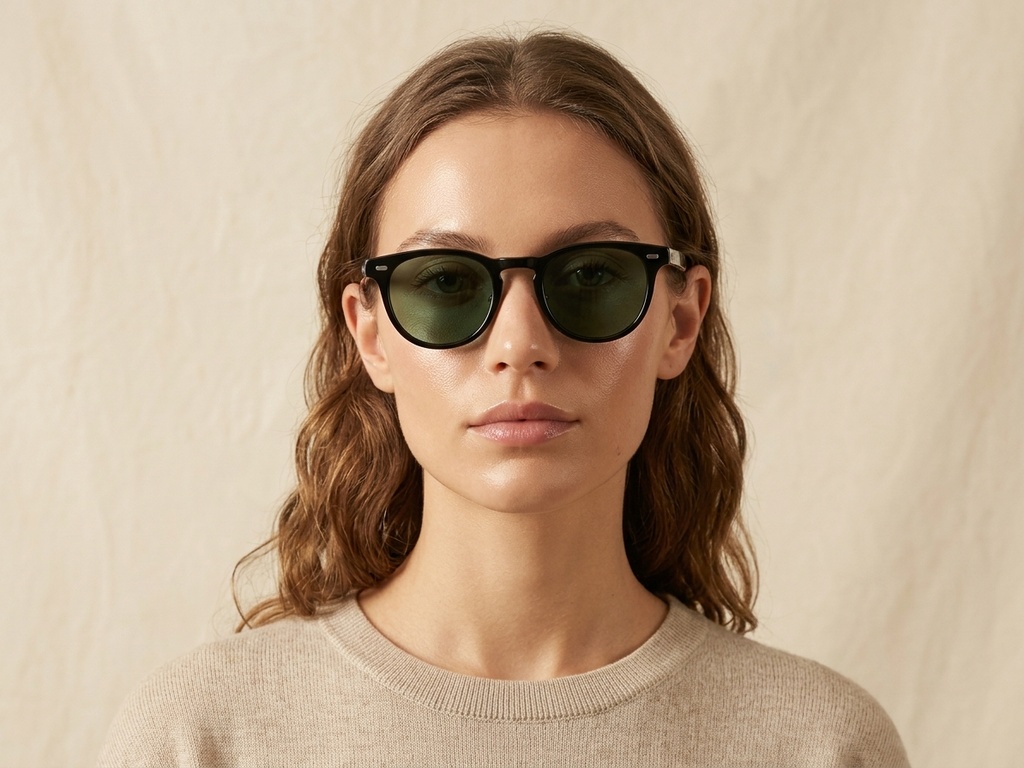 BS1913-0525_Black_Oval_Acetate_Sunglasses-tryon_female