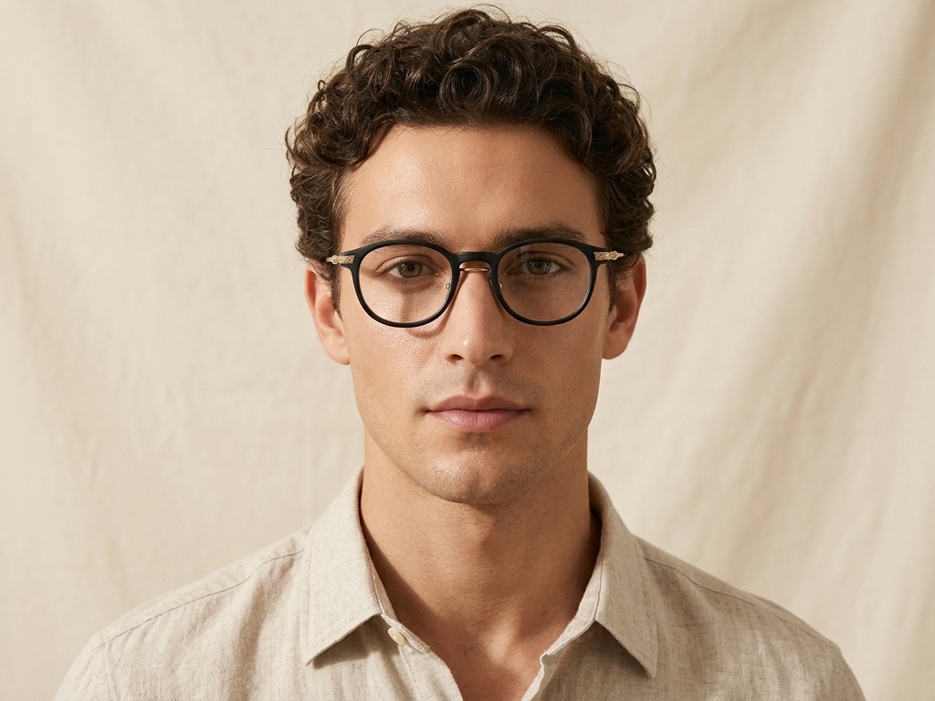 BS1913-0526_Black_Oval_Titanium_Glasses-tryon_male