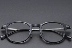 BS1913-0528_Grey_Oval_Titanium_Glasses_front