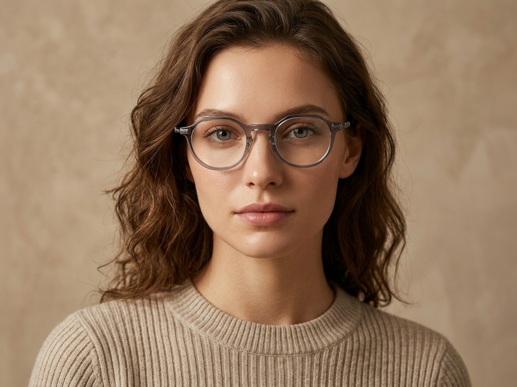 BS1913-0531_Grey_Oval_Titanium_Glasses-tryon_female
