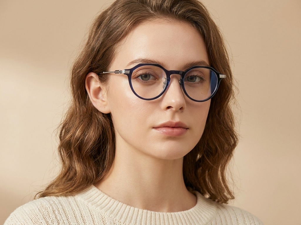 BS1913-0532_Blue_Oval_Titanium_Glasses-tryon_female