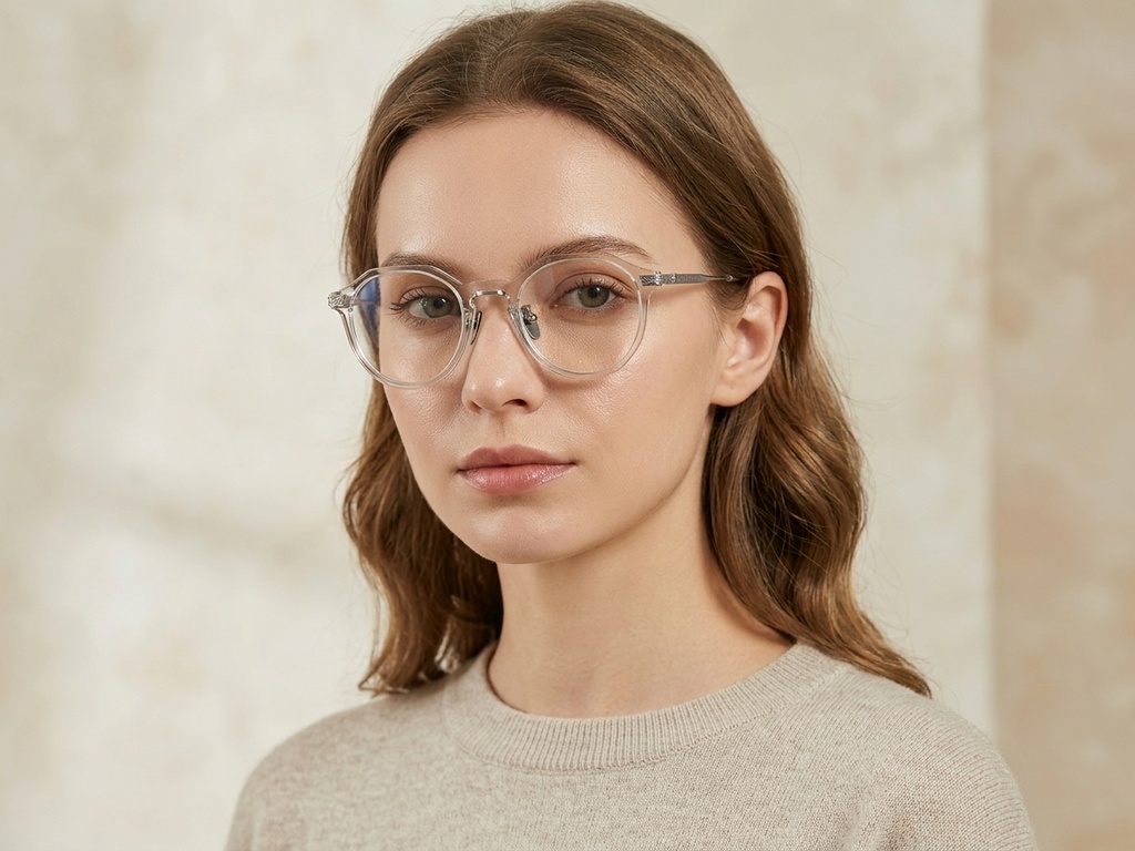 BS1913-0534_Green_Oval_Titanium_Glasses_corner-tryon_female