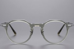 BS1913-0534_Green_Oval_Titanium_Glasses_front