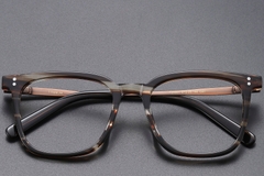 BS1913-0540_Brown_Rectangular_Titanium_Glasses_front