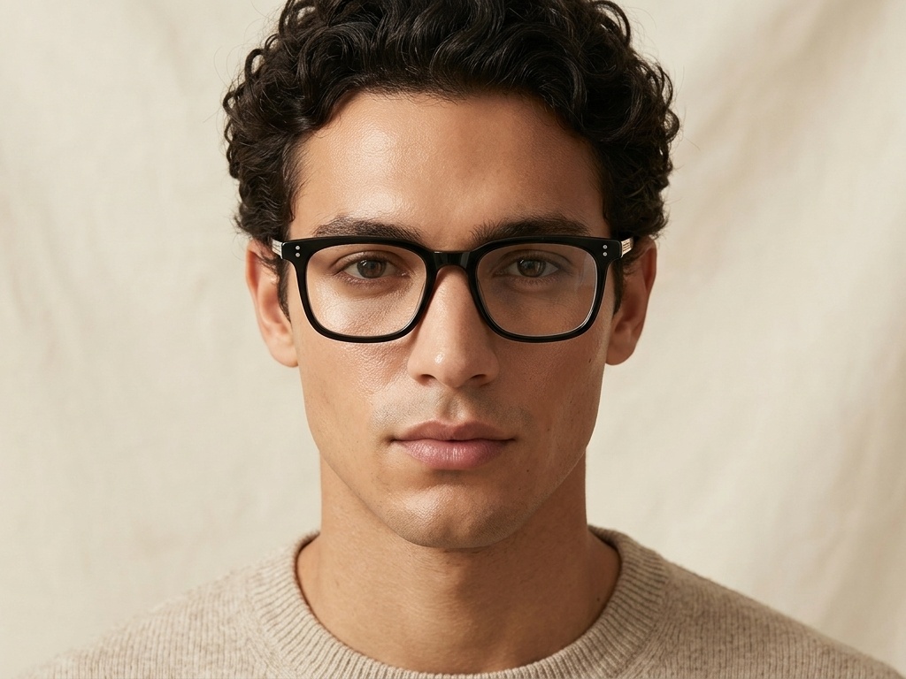 BS1913-0543_Black_Rectangular_Titanium_Glasses-tryon_male