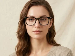 BS1913-0547_Black_Rectangular_Titanium_Glasses-tryon_female