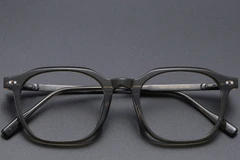 BS1913-0551_Green_Rectangular_Titanium_Glasses_front