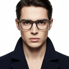 bs1913-0551_green_rectangular_titanium_glasses_model