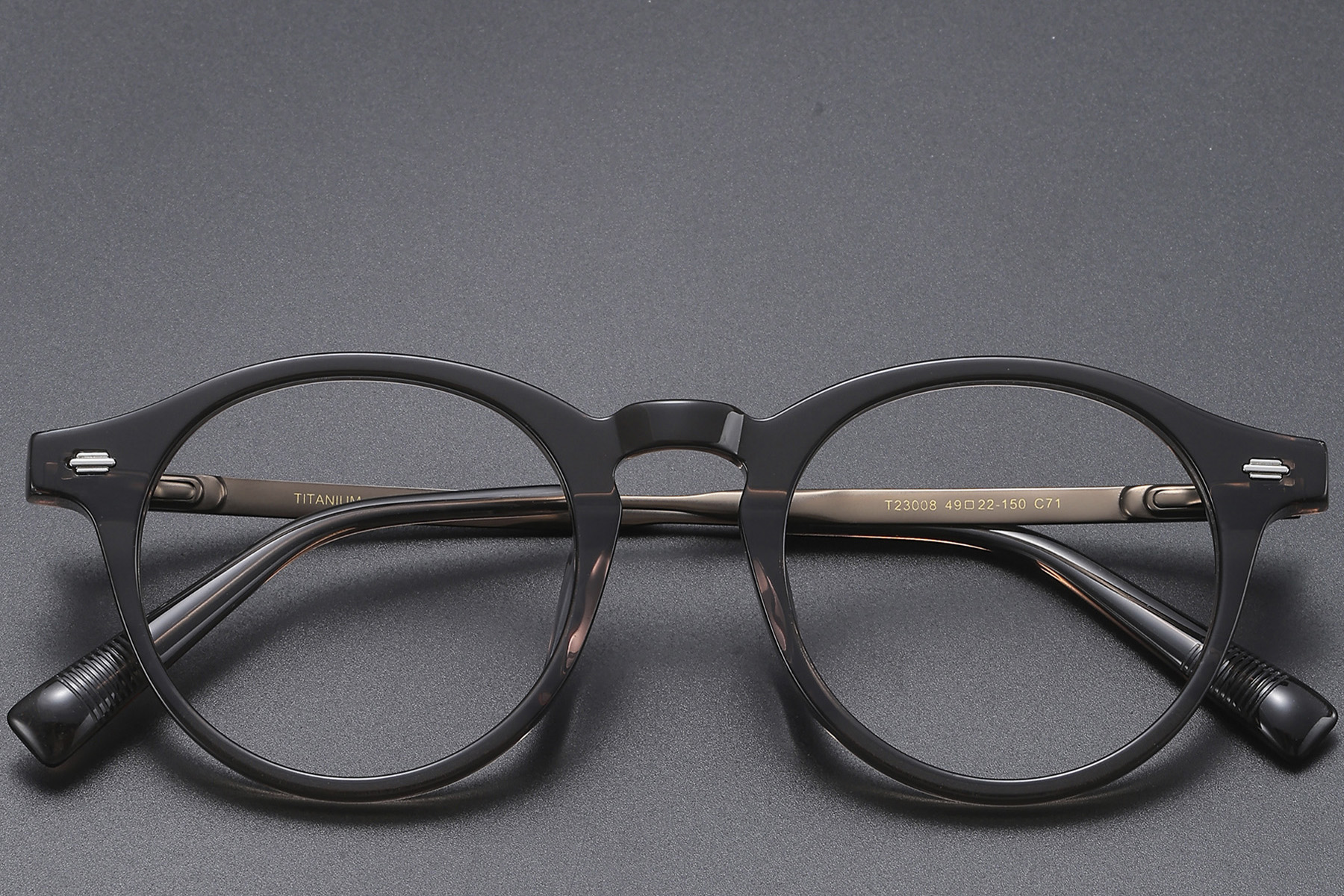 BS1913-0553_Brown_Oval_Titanium_Glasses_front