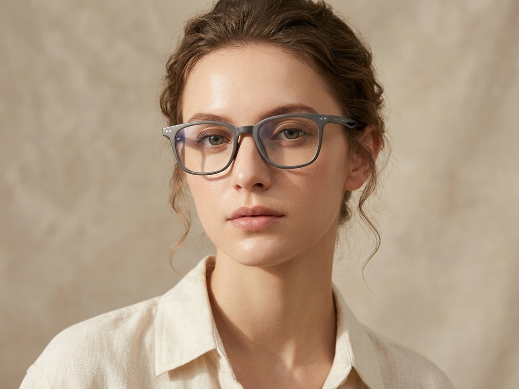 BS1913-0561_Black_Rectangular_Titanium_Glasses-tryon_female