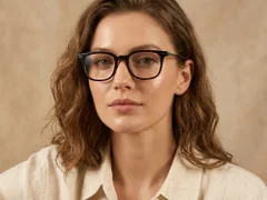 BS1913-0563_Tortoiseshell_Rectangular_Titanium_Glasses-tryon_female