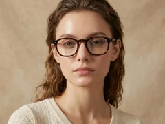BS1913-0565_Tortoiseshell_Rectangular_Titanium_Glasses-tryon_female