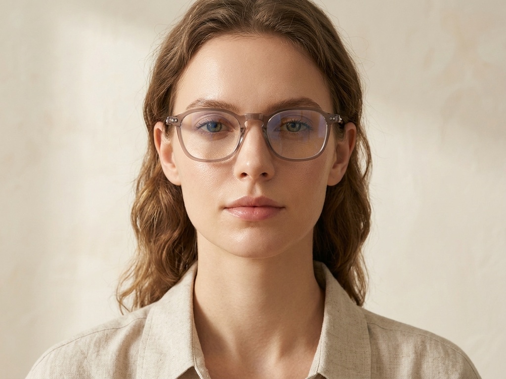 BS1913-0567_Brown_Rectangular_Titanium_Glasses-tryon_female