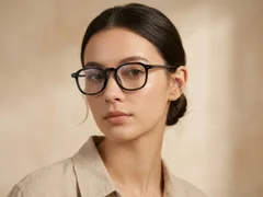 BS1913-0568_Black_Rectangular_Titanium_Glasses-tryon_female