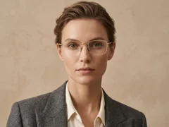 BS1913-0570_Golden_Semi-rimless_Titanium_Glasses-tryon_female