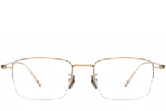 BS1913-0570_Golden_Semi-rimless_Titanium_Glasses_front