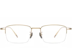 BS1913-0570_Golden_Semi-rimless_Titanium_Glasses_front