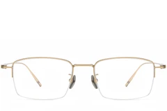 BS1913-0570_Golden_Semi-rimless_Titanium_Glasses_front